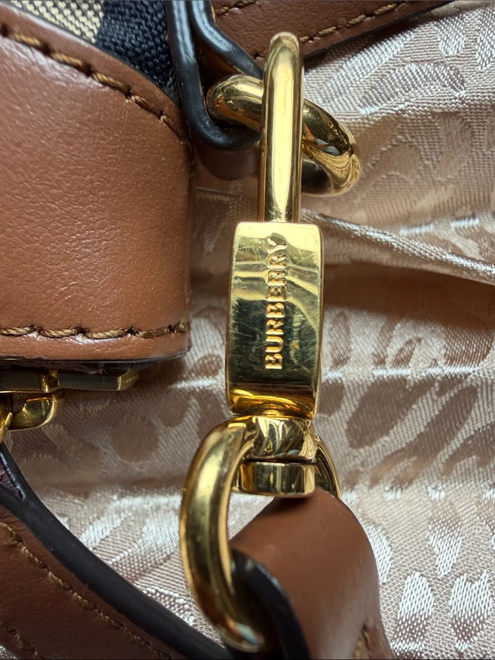 Burberry Checkered Clutch/Crossbody Bag